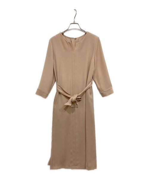 STRAWBERRY FIELDS（ストロベリーフィールズ）STRAWBERRY FIELDS (ストロベリーフィールズ) wayストレッチキーネックワンピース ピンク サイズ:FREEの古着・服飾アイテム