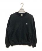THE BLACK EYE PATCHブラックアイパッチ）の古着「スモールロゴワッペン裏起毛スウェット」｜ブラック