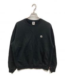 THE BLACK EYE PATCH（ブラックアイパッチ）の古着「スモールロゴワッペン裏起毛スウェット」｜ブラック