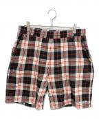 ICE&TECHNOアイスアンドテクノ）の古着「TARTAN SWEAT SHORTS/チェックスウェットハーフパンツ」｜ホワイト