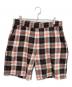 ICE&TECHNO（アイスアンドテクノ）の古着「TARTAN SWEAT SHORTS/チェックスウェットハーフパンツ」｜ホワイト