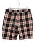 ICE&TECHNO (アイスアンドテクノ) TARTAN SWEAT SHORTS/チェックスウェットハーフパンツ ホワイト サイズ:M：10000円