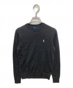 POLO RALPH LAURENポロ・ラルフローレン）の古着「メリノウールクルーネックニット」｜グレー