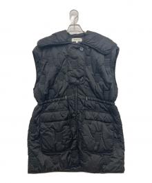 ENFOLD（エンフォルド）の古着「CHECK-QUILT VEST」｜ブラック