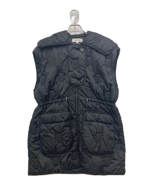 ENFOLD（エンフォルド）ENFOLD (エンフォルド) CHECK-QUILT VEST ブラック サイズ:SIZE38の古着・服飾アイテム