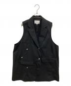ENFOLDエンフォルド）の古着「DOUBLE SUIT VEST」｜ブラック