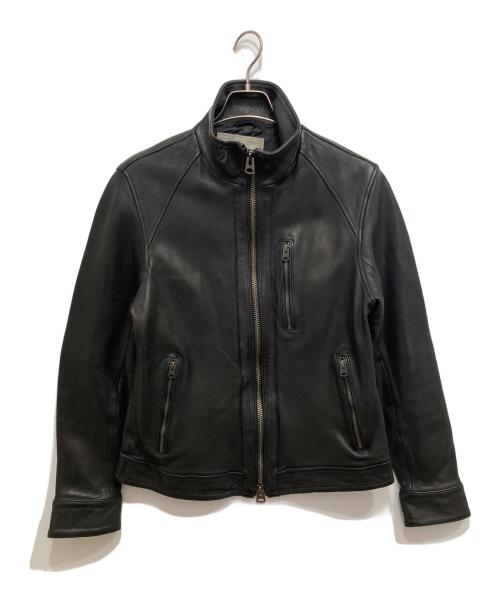 AVIREX（アヴィレックス）AVIREX (アヴィレックス) シープレザースタンドジップトラックジャケット ブラック サイズ:Mの古着・服飾アイテム