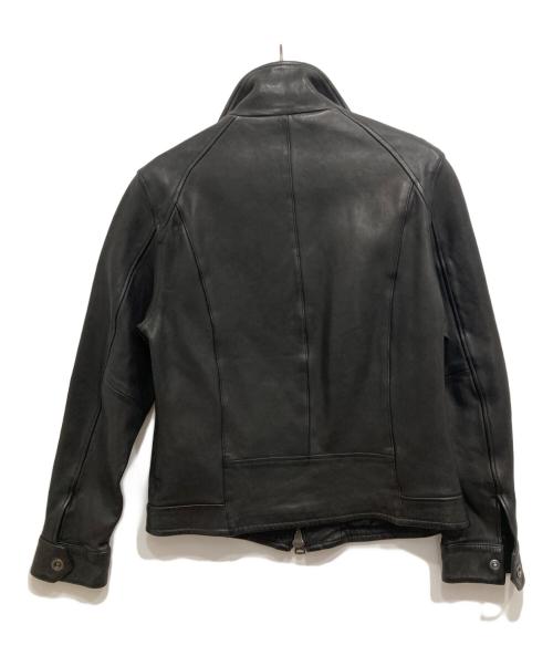 AVIREX（アヴィレックス）AVIREX (アヴィレックス) シープレザースタンドジップトラックジャケット ブラック サイズ:Mの古着・服飾アイテム