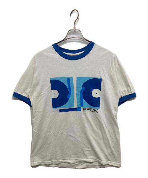 anvil（アンヴィル）anvil (アンヴィル) BECK/00’sアーティストリンガーTシャツ ホワイト サイズ:Lの古着・服飾アイテム
