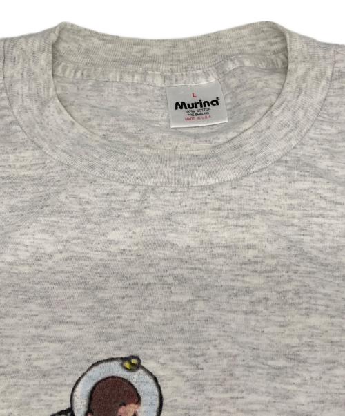 Murina（ムリナ）Murina (ムリナ) Curious George/90’sおさるのジョージプリントTシャツ ホワイト サイズ:Lの古着・服飾アイテム