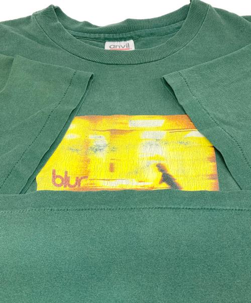 anvil（アンヴィル）anvil (アンヴィル) Blur/90’sバンドTシャツ グリーン サイズ:Lの古着・服飾アイテム