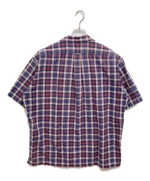 POLO RALPH LAUREN（ポロ・ラルフローレン）POLO RALPH LAUREN (ポロ・ラルフローレン) CALDWELL ボックス開襟チェックシャツ パープル サイズ:Lの古着・服飾アイテム