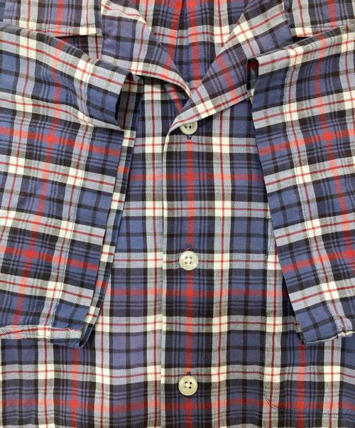 POLO RALPH LAUREN（ポロ・ラルフローレン）POLO RALPH LAUREN (ポロ・ラルフローレン) CALDWELL ボックス開襟チェックシャツ パープル サイズ:Lの古着・服飾アイテム