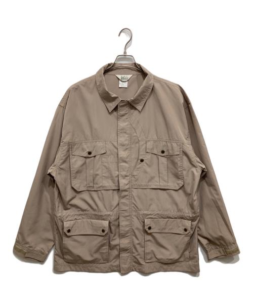 REI（レイ）REI (レイ) 90’sハーフムーンジップジャケット/ハンティングジャケット ベージュ サイズ:Lの古着・服飾アイテム