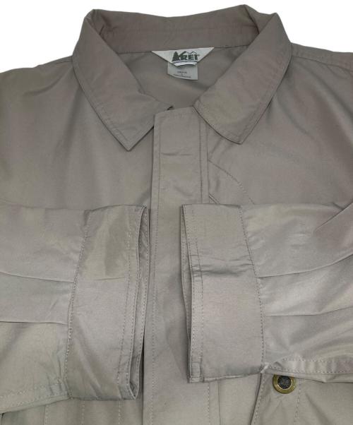 REI（レイ）REI (レイ) 90’sハーフムーンジップジャケット/ハンティングジャケット ベージュ サイズ:Lの古着・服飾アイテム