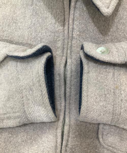 J.CREW（ジェイクルー）J.CREW (ジェイクルー) 90’sウールメルトンジップアップジャケット ベージュ サイズ:XLの古着・服飾アイテム