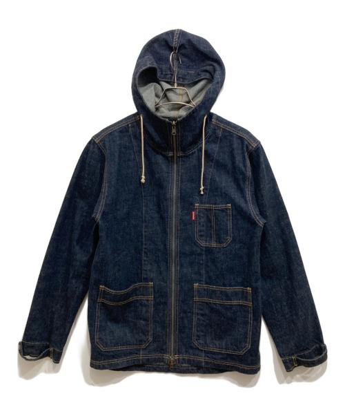 和蔵wakura（ワクラ）和蔵wakura (ワクラ) フーデッドデニムジャケット インディゴ サイズ:Lの古着・服飾アイテム