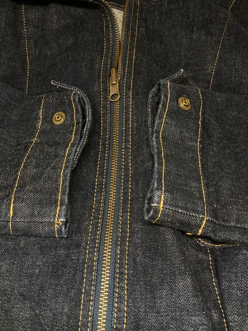 和蔵wakura（ワクラ）和蔵wakura (ワクラ) フーデッドデニムジャケット インディゴ サイズ:Lの古着・服飾アイテム