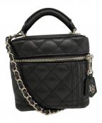 riuリウ）の古着「Quiltingvanitybag/バニティバッグ」｜ブラック