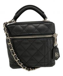 riu（リウ）の古着「Quiltingvanitybag/バニティバッグ」｜ブラック