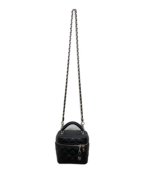 riu（リウ）riu (リウ) Quiltingvanitybag/バニティバッグ ブラック サイズ:freeの古着・服飾アイテム