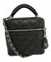 riu（リウ）の古着「Quiltingvanitybag/バニティバッグ」｜ブラック