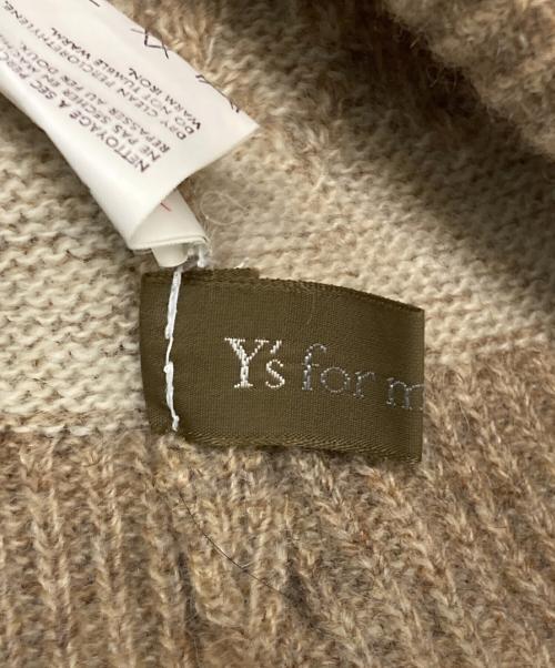 Y's for men（ワイズフォーメン）Y'S for men (ワイズフォーメン) 90’sウールニット帽 ベージュの古着・服飾アイテム