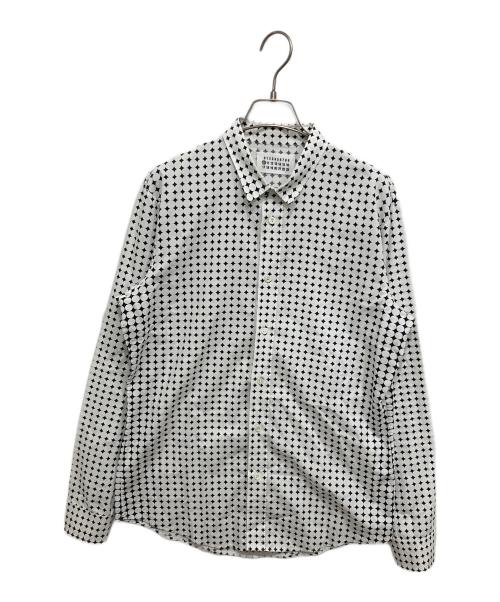 Maison Margiela（メゾンマルジェラ）Maison Margiela (メゾンマルジェラ) ドット柄コットンシャツ ホワイト サイズ:48の古着・服飾アイテム