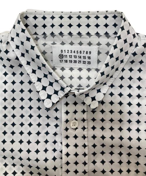 Maison Margiela（メゾンマルジェラ）Maison Margiela (メゾンマルジェラ) ドット柄コットンシャツ ホワイト サイズ:48の古着・服飾アイテム