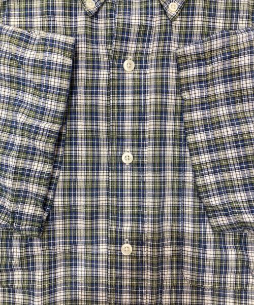 RALPH LAUREN（ラルフローレン）RALPH LAUREN (ラルフローレン) BLAKE/半袖チェックシャツ ホワイト サイズ:Sの古着・服飾アイテム