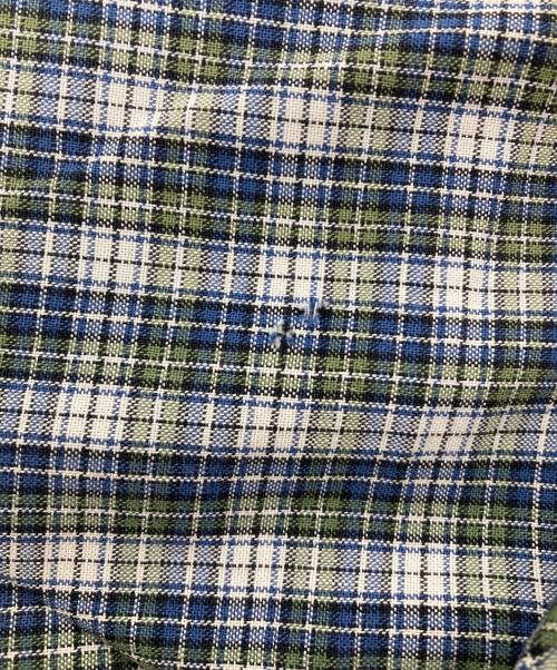 RALPH LAUREN（ラルフローレン）RALPH LAUREN (ラルフローレン) BLAKE/半袖チェックシャツ ホワイト サイズ:Sの古着・服飾アイテム