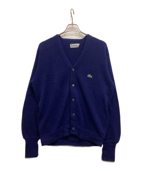 LACOSTE（ラコステ）LACOSTE (ラコステ) 70’sニットカーディガン ネイビー サイズ:Mの古着・服飾アイテム