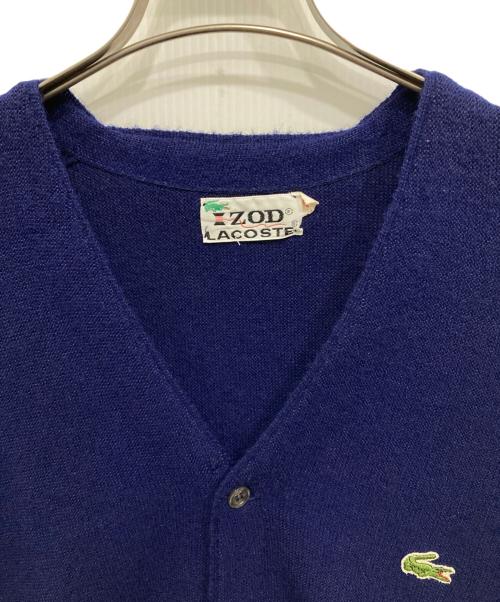 LACOSTE（ラコステ）LACOSTE (ラコステ) 70’sニットカーディガン ネイビー サイズ:Mの古着・服飾アイテム