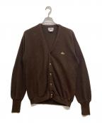 LACOSTEラコステ）の古着「80’sアクリルニットカーディガン」｜ブラウン