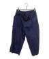 Y's（ワイズ）の古着「00’sレーヨン混ウエストレイヤードパンツ」｜ネイビー