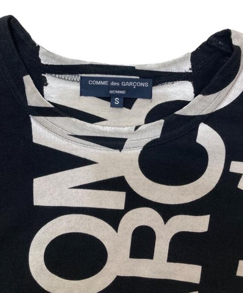 COMME des GARCONS HOMME（コムデギャルソン オム）COMME des GARCONS HOMME (コムデギャルソン オム) ロゴTシャツ ブラック サイズ:Sの古着・服飾アイテム