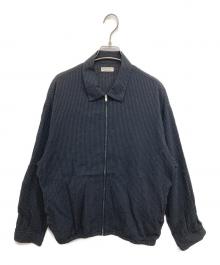 BEAUTY&YOUTH UNITED ARROWS（ビューティーアンドユースユナイテッドアローズ）の古着「アーバンサッカーチェックジップシャツ」｜ネイビー