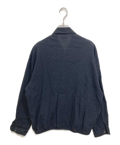 BEAUTY&YOUTH UNITED ARROWS（ビューティーアンドユースユナイテッドアローズ）BEAUTY&YOUTH UNITED ARROWS (ビューティーアンドユースユナイテッドアローズ) アーバンサッカーチェックジップシャツ ネイビー サイズ:Mの古着・服飾アイテム