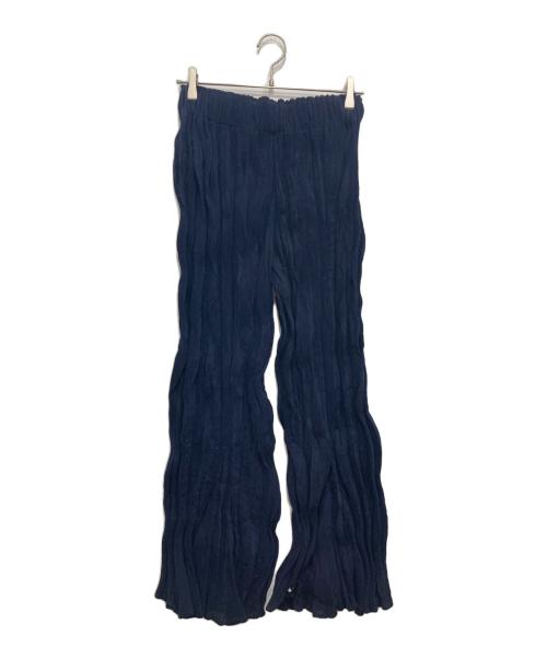 GONGDID DESIGN（ゴンディッドデザイン）GONGDID DESIGN (ゴンディッドデザイン) WAVY PANTS/プリーツパンツ ネイビー サイズ:SIZE37 未使用品の古着・服飾アイテム