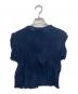 Gongdid Design (ゴンディッドデザイン) Wavy Crop Top/プリーツ半袖カットソー ネイビー サイズ:FREE 未使用品：7000円