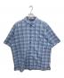 Patagonia（パタゴニア）の古着「半袖シアサッカーチェックシャツ」｜スカイブルー