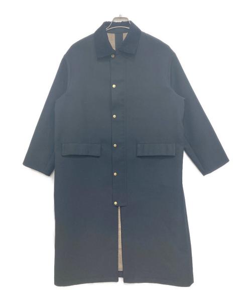 SHIPS Colors（シップス カラーズ）SHIPS Colors (シップス カラーズ) コーデュロイカラー ボンディング コート/ステンカラーコート ネイビー サイズ:Mの古着・服飾アイテム