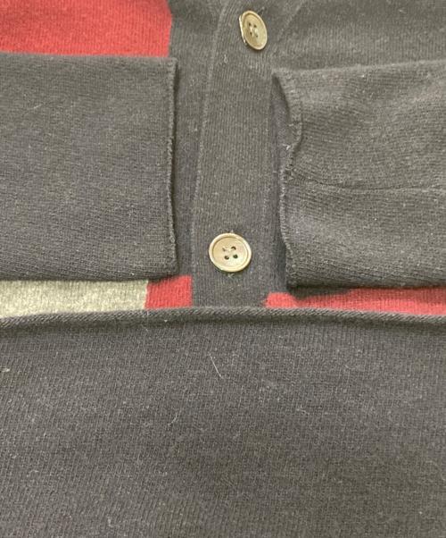 COMME des GARCONS SHIRT（コムデギャルソンシャツ）COMME des GARCONS SHIRT (コムデギャルソンシャツ) パッチワークデザインニットカーディガン ネイビー サイズ:Mの古着・服飾アイテム