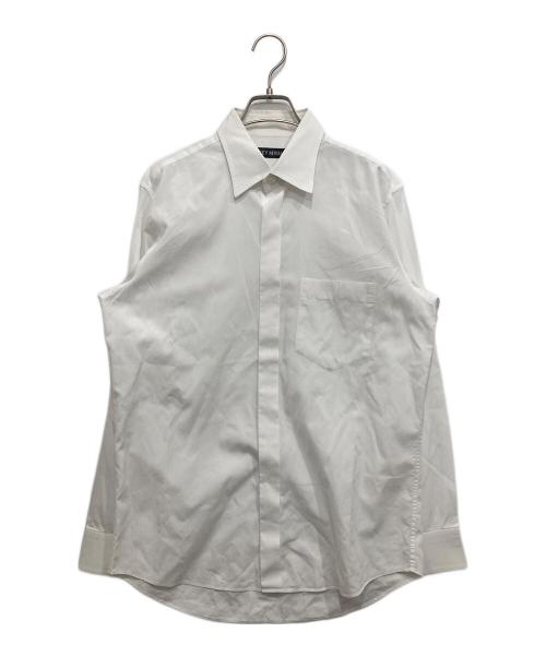 ISSEY MIYAKE MEN（イッセイミヤケメン）ISSEY MIYAKE MEN (イッセイミヤケメン) 比翼長袖シャツ ホワイト サイズ:不明の古着・服飾アイテム