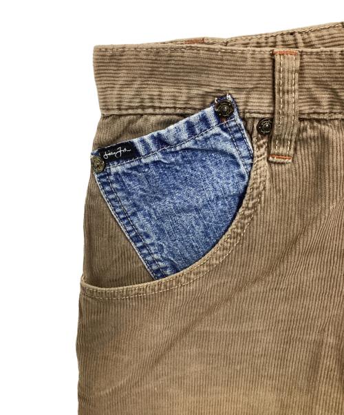SEAN JOHN（ショーンジョン）SEAN JOHN (ショーンジョン) デニムパッチワークコーデュロイパンツ ベージュ サイズ:34の古着・服飾アイテム