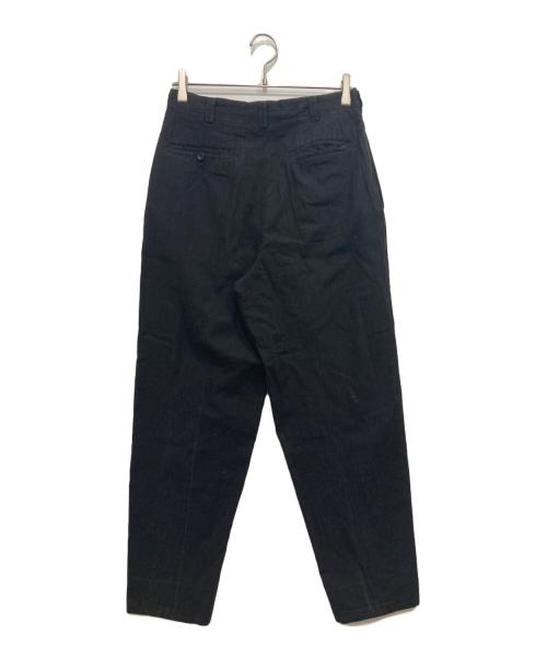 COMME des GARCONS HOMME（コムデギャルソン オム）COMME des GARCONS HOMME (コムデギャルソン オム) タックコットンテーパードパンツ ブラック サイズ:Sの古着・服飾アイテム