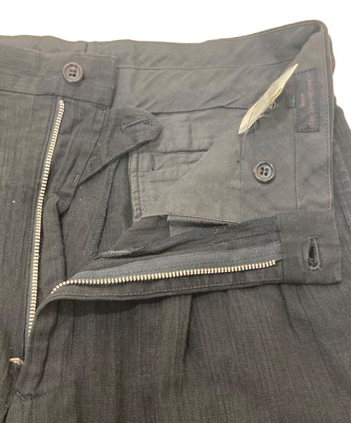 COMME des GARCONS HOMME（コムデギャルソン オム）COMME des GARCONS HOMME (コムデギャルソン オム) タックコットンテーパードパンツ ブラック サイズ:Sの古着・服飾アイテム