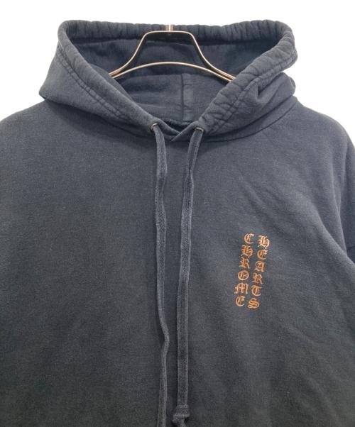 CHROME HEARTS（クロムハーツ）CHROME HEARTS (クロムハーツ) VERTICAL LOGO PULLOVER HOODIE ブラック サイズ:XLの古着・服飾アイテム