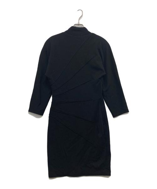 GIANNI VERSACE（ジャンニ・ヴェルサーチ）GIANNI VERSACE (ジャンニ・ヴェルサーチ) パワーショルダーニットワンピース ブラック サイズ:表記なしの古着・服飾アイテム