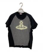Vivienne Westwood RED LABELヴィヴィアンウエストウッドレッドレーベル）の古着「オーブプリント変形ラグランカットソー」｜ブラック
